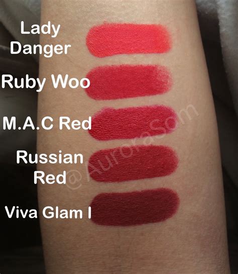lipstick shades that are similar to m.a.c red lipstick
